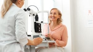 doctor is checking eyes for middle age woman PRELEX What Is It And How Does It Work feat ss